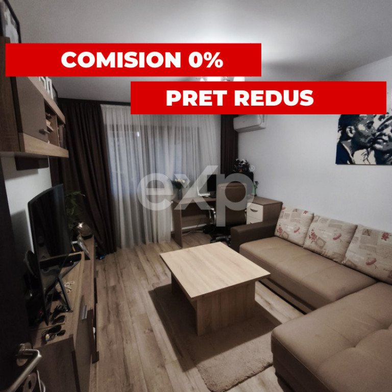 Apartament 3 camere transformat în 2 | Etaj intermediar