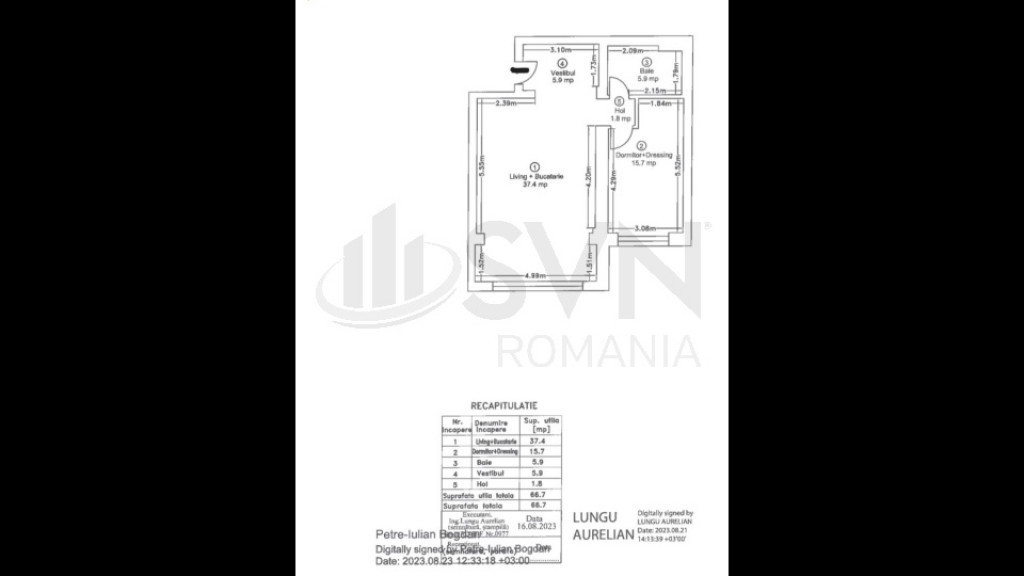 Apartament 2 Camere I Ivory Pipera