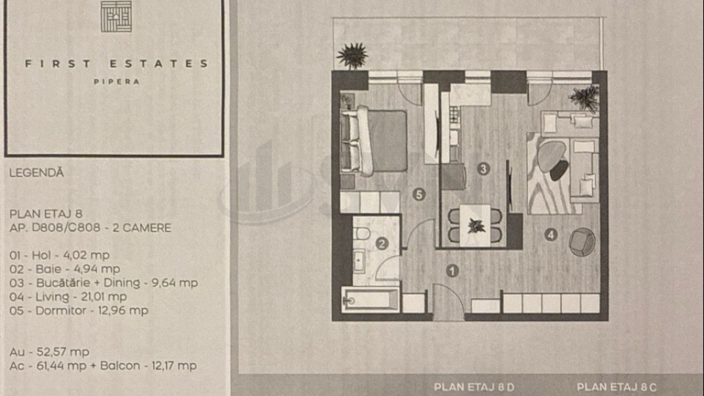 Apartament 2 Camere First Estates Pipera I Incalzire GRAT...