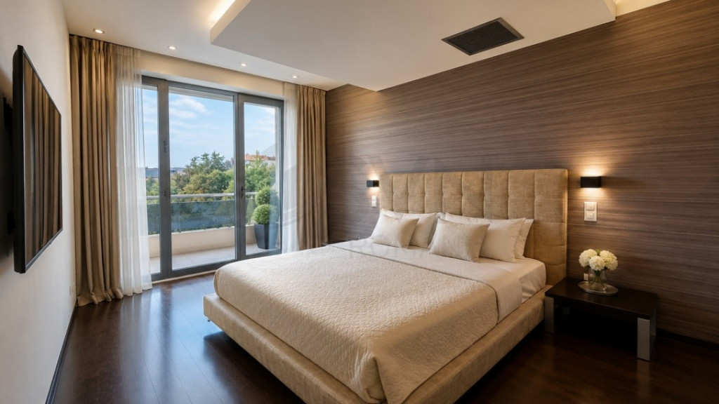 Apartament mobilat de inchiriat compelx cu piscina si paza
