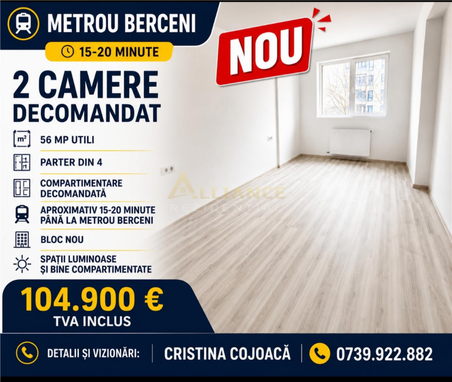 Apartament 2 camere Popesti Leordeni Metrou Berceni