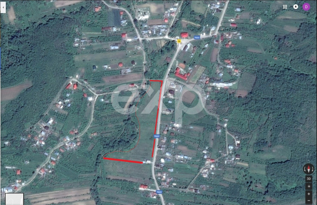 Teren intravilan 21.000 mp de vânzare – Suseni, Comuna Bo