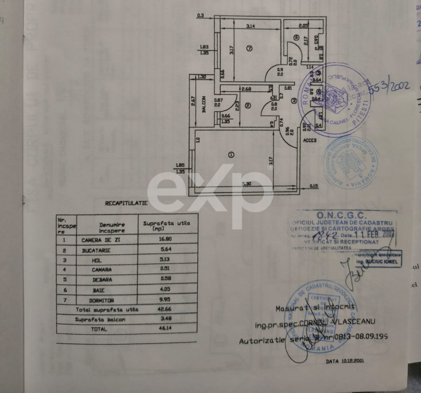 APARTAMENT 2 CAMERE TRIVALE COMPLEX 2 PARTER