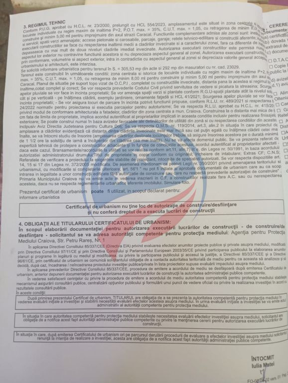 TEREN CENTRAL CU CASA DEMOLABILA DE VANZARE