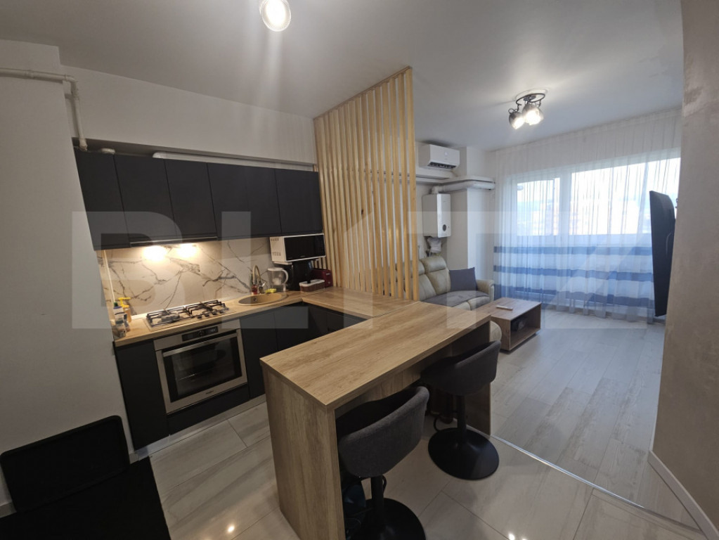Apartament cu 2 camere, 38 mp, mobilat si utilat complet, z