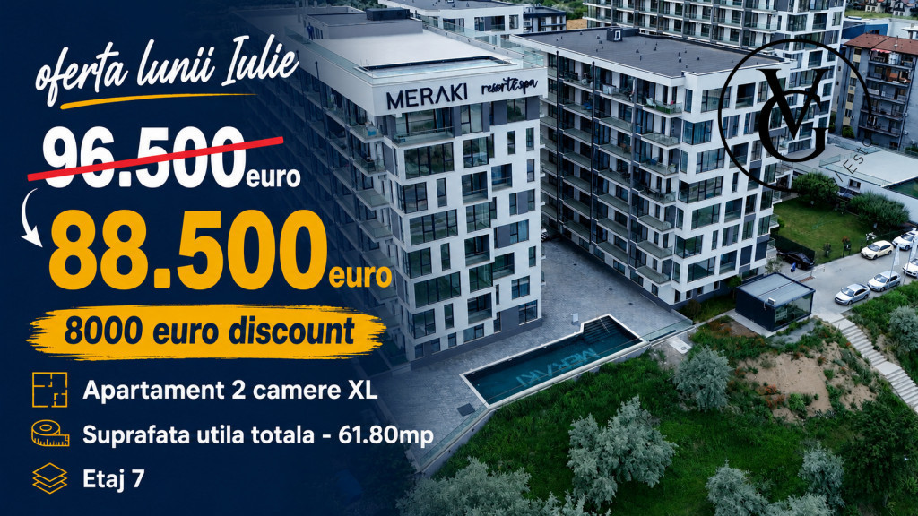 Apartament 2 camere XL | Meraki Resort & Spa | DISCOUNT 8000