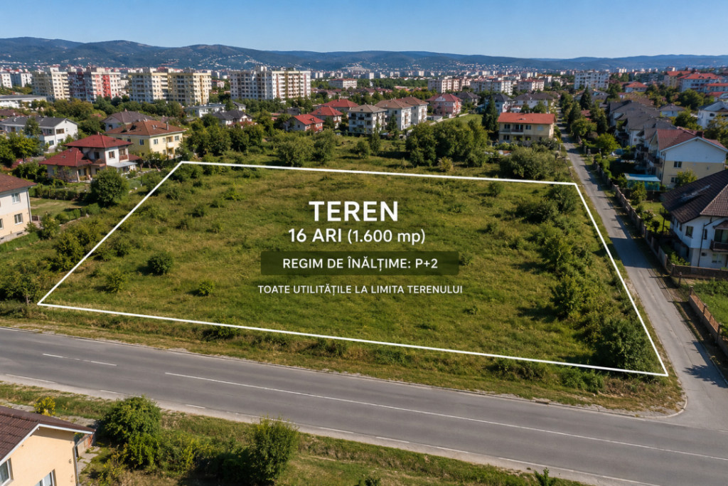 Teren 1.600 mp în zona Lămâiței – P+2, ideal pentru de
