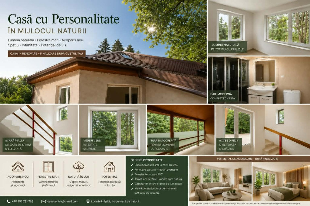 Vilă într-o oază de natură din centrul Brașovului |180 mp |Teren 360mp