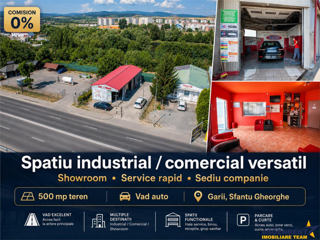 Oportunitate:industrial,showroom,service rapid, sediu compan