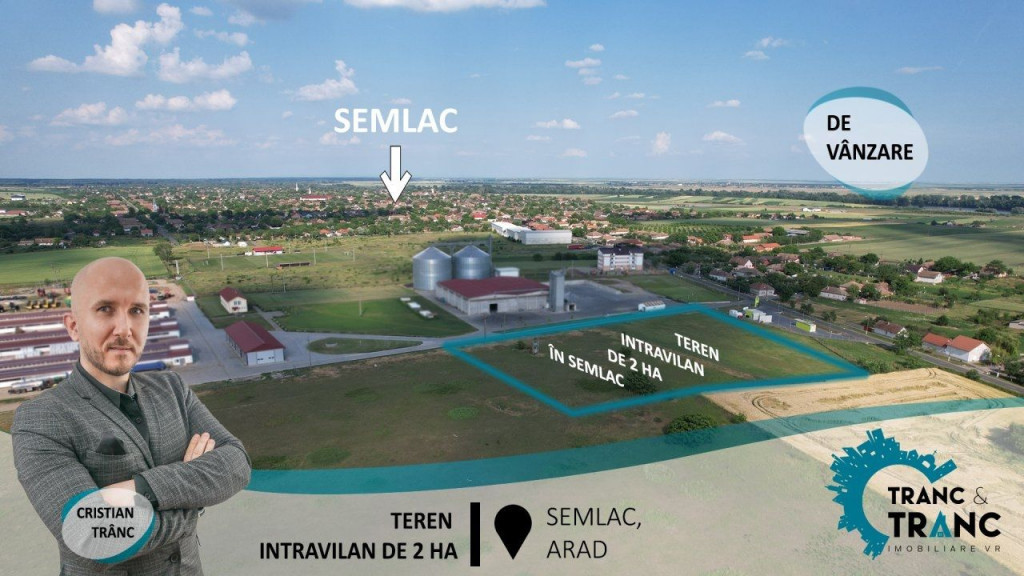 Teren intravilan pretabil parc fotovoltaic, de 2 ha în Seml