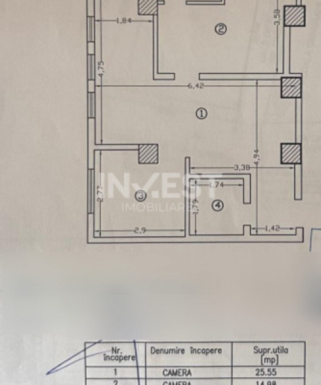Apartament 3 camere-Bloc nou-etaj intermediar