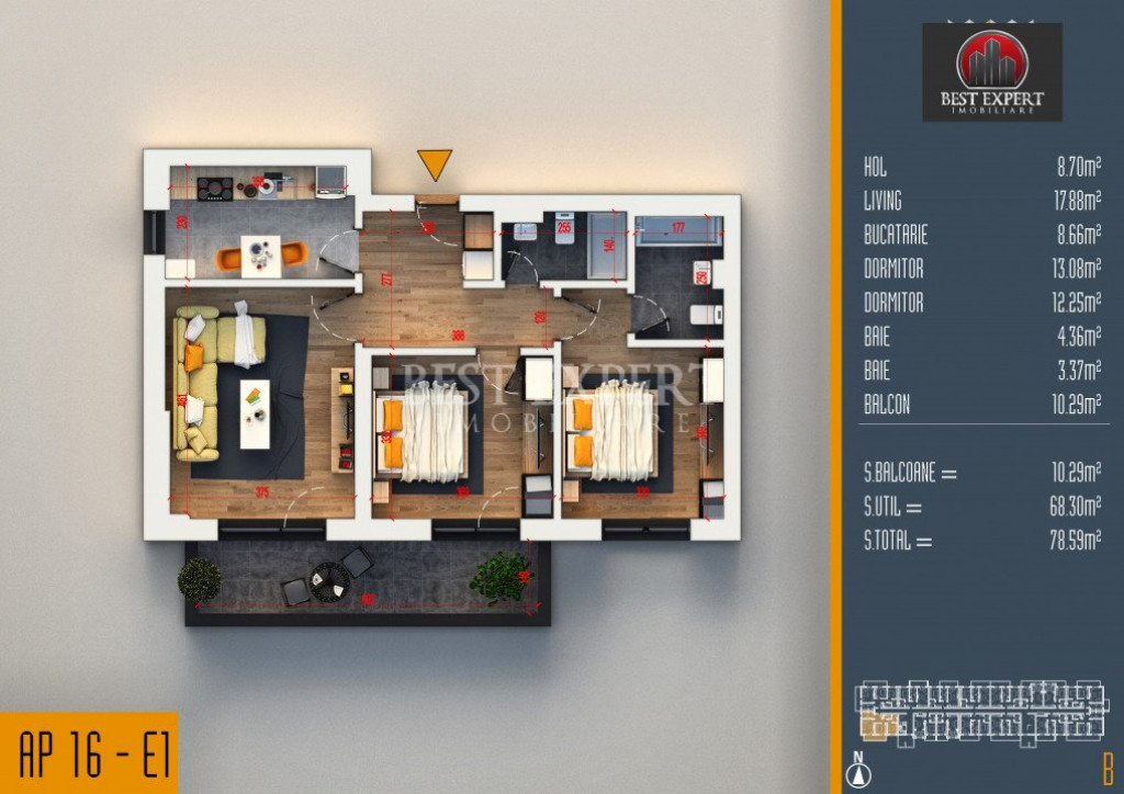 3 Camere Ideal Familie -Zona Linistita /Credit Ipotecar 20%