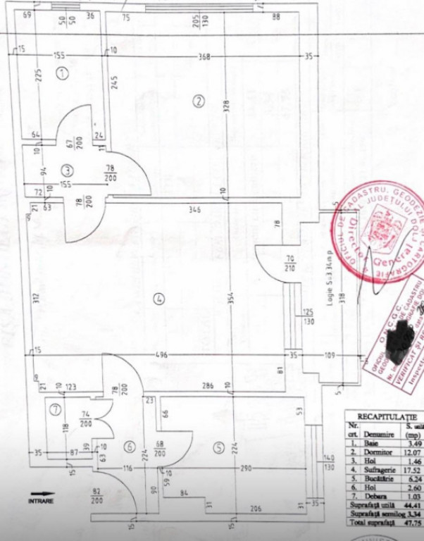 Apartament 2 camere, 47,75 mp, zona Brazda lui Novac/Amaradi