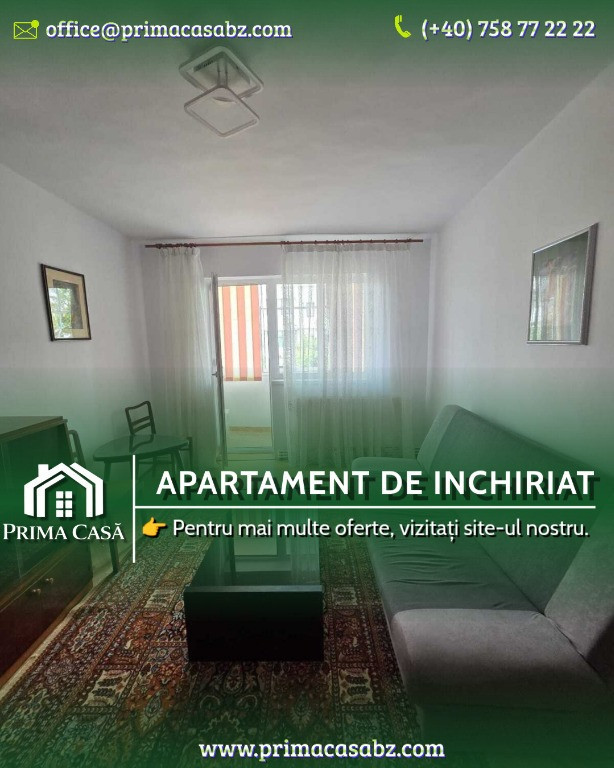 Apartament cu 2 camere de inchiriat ~ zona Crang / Democratiei ~ etaj