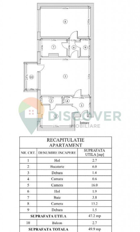 APARTAMENT 2 CAMERE ,ETAJ 1, TATARASI