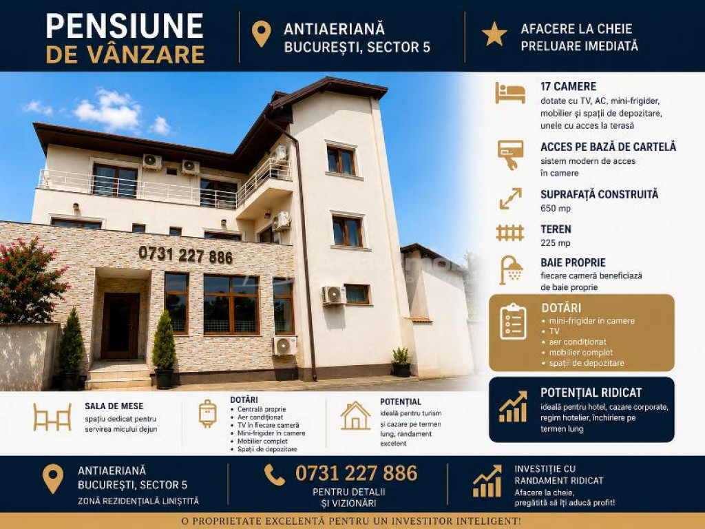 VANZARE - CLADIRE COMERCIALA - INVESTITIE - UNITATE HOTEL