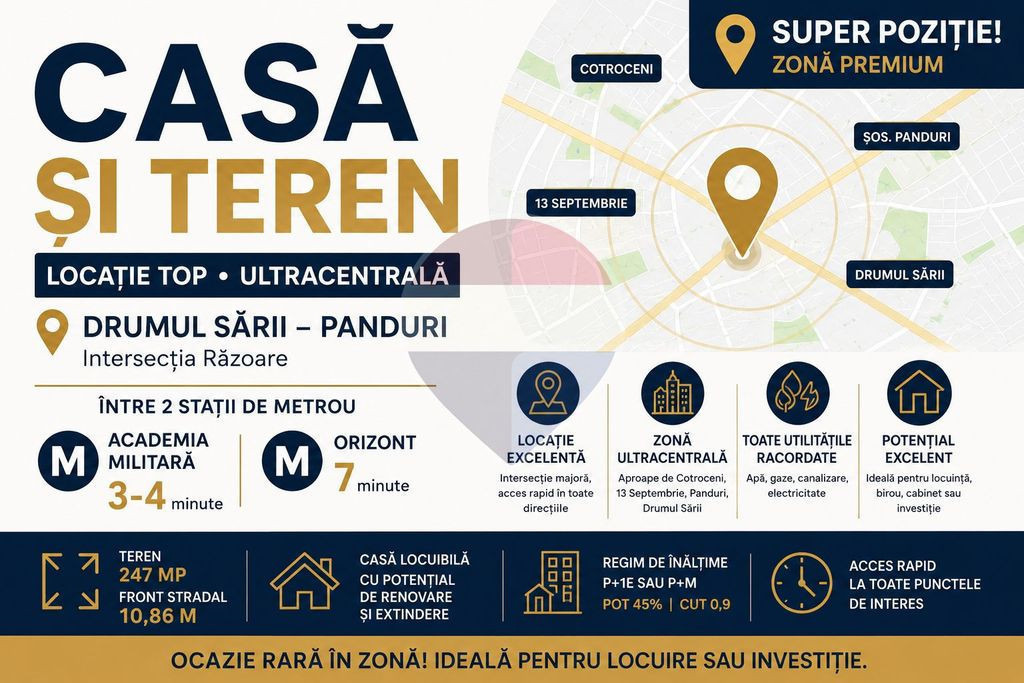 Casă individuala de vânzare curte | Metrou | Drumul Sar...