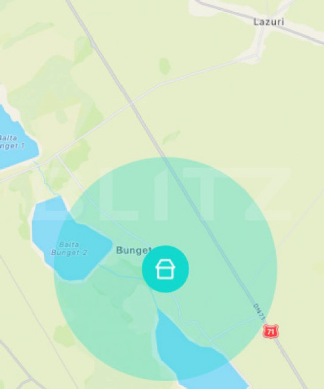 Teren intravilan, 3.776 mp, deschidere 35 ml, zona Bungetu
