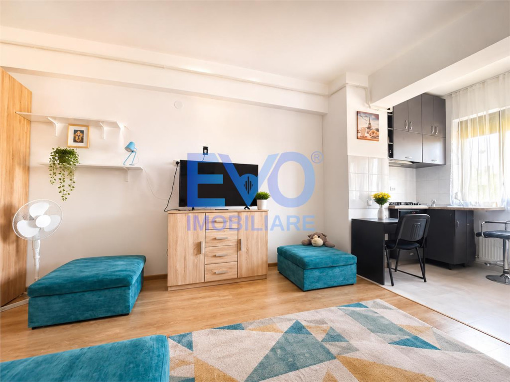 Apartament 1 camera, 32mp, complet mobilat utilat, New Conce