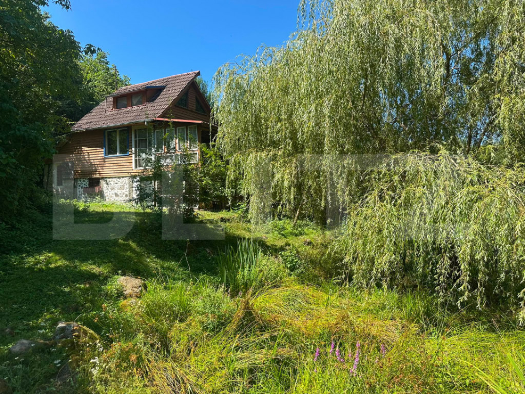Oază de liniște , cabană cu pescărie și natură