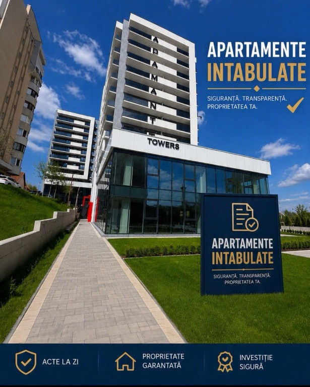 ADAMANT TOWERS | Apartament 2 camere 66,5mp, FINALIZAT - intabulat