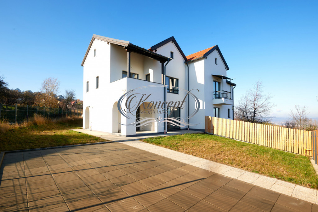 Duplex modern Feleacu cu vedere panoramica spre Cluj