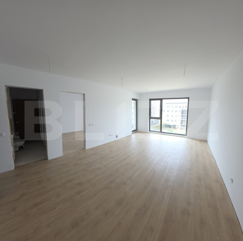 Apartament de 2 camere, Calea Moldovei, Bloc nou, parter