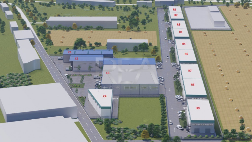 Parc Logistic format din 14 hale partial inchirate | Popeșt