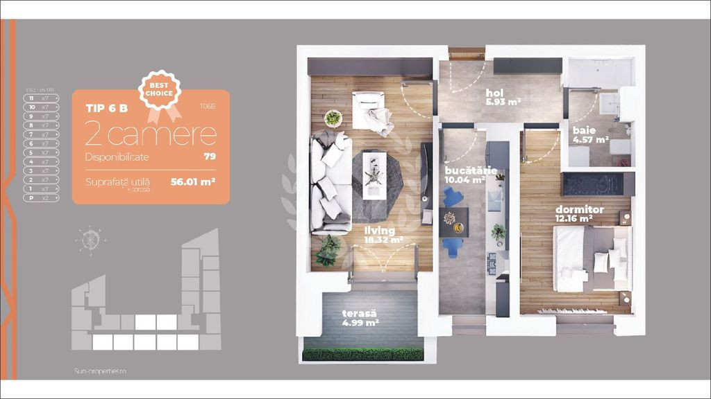 Apartament 2 camere | Decomandat | Preț Promoțional