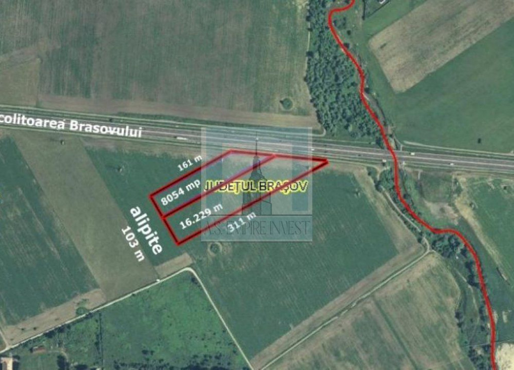 Teren intravilan 2,4 Ha - zona Tractorul (Rulmentul)