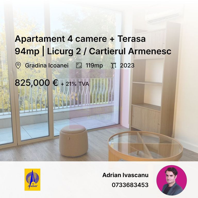 Apartament 4 camere + Terasa 94mp | Licurg 2 / Cartierul ...