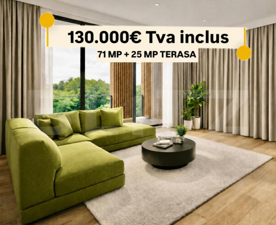 Apartament de vanzare cu 3 camere, 71 mp, zona Torontalului