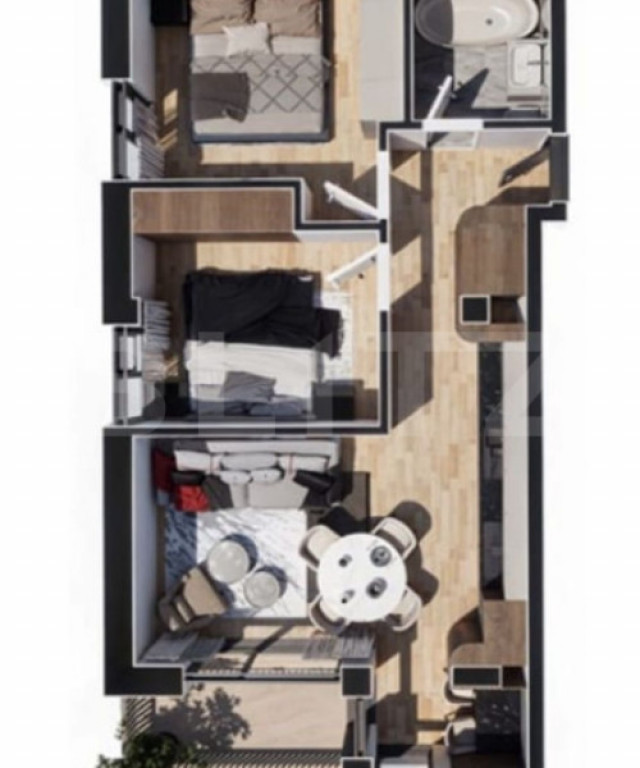 APARTAMENT 3 CAMERE | Orientare VESTICA | CU CF
