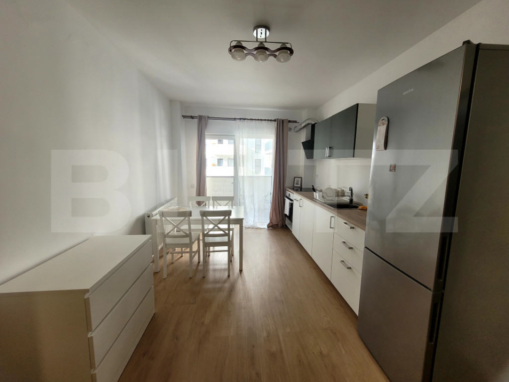 Apartament 2 camere , semidecomandat , 45 Mp mobilat si util