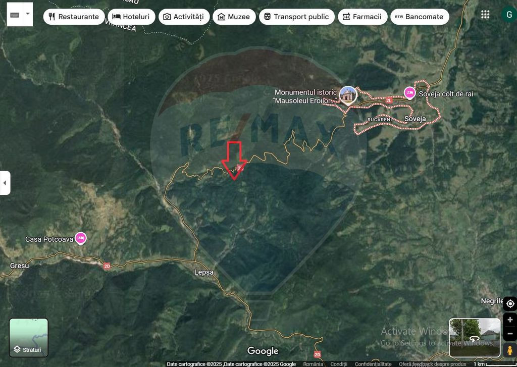 Teren 1,500mp Lepsa / Strada Manastirii