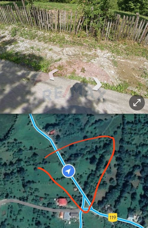 Teren vedere panoramica la munte in Comarnic/Ghiosesti