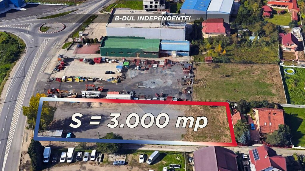 Teren de inchiriat – 3.000 mp la bulevard principal