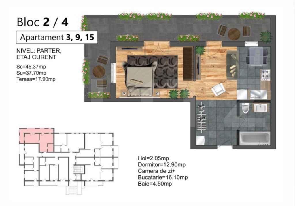 Apartament 2 camere, finisat lux, bloc nou, zona strada Libe