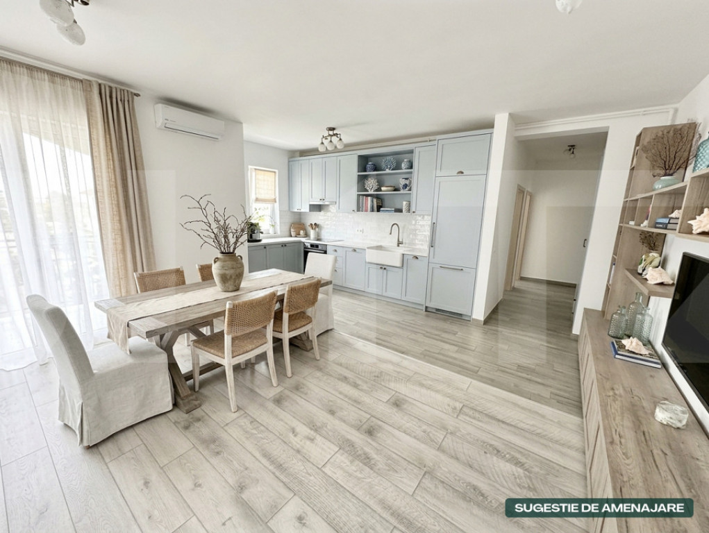Apartament modern 3 camere – Giroc, complet mobilat- Ready