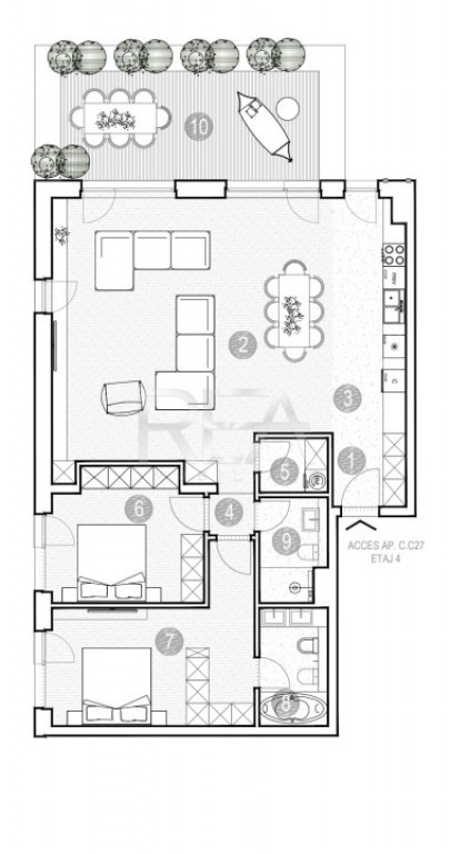 Apartament 3 camere , Green Lake, Grivita