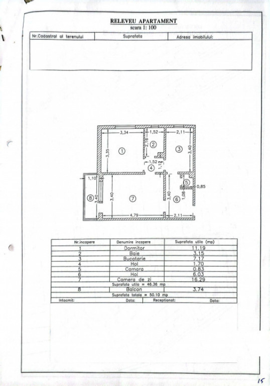 Apartament 2 camere de vanzare zona Sabroso, Constanta