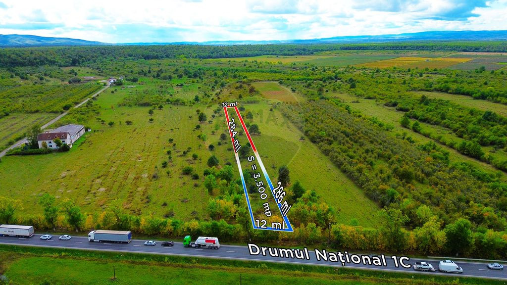 PARCELA TEREN - direct la drum national