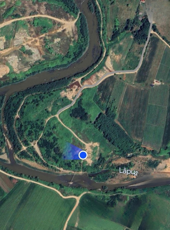 Teren extravilan Bușag 82 ari, plan drept, lângă Lăpuș,