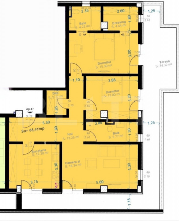 ​Penthouse Exclusivist | Terasă 34 mp | 3 Camere | Zona A