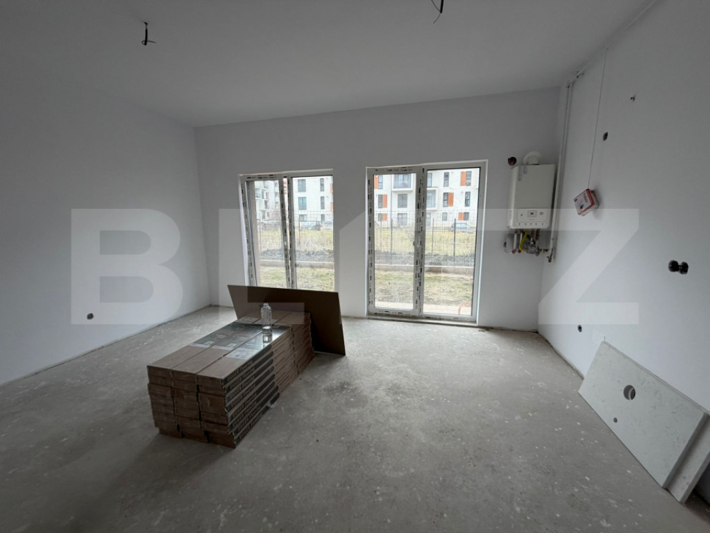 Apartament cu 2 camere, 48 mp, parcare, gradina, pretabil bi
