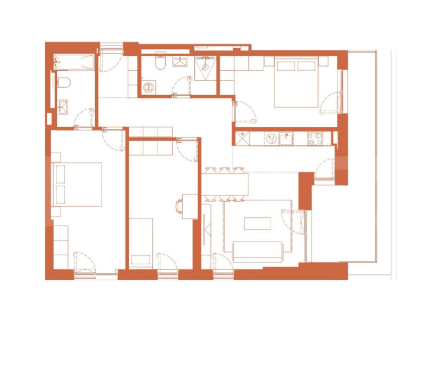 Comision 0! River by Hexagon, Apartament 4 camere, 93 MP, Lo