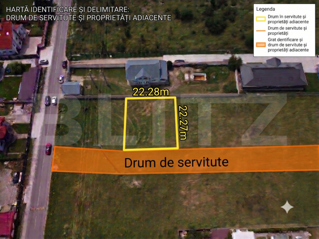 Teren intravilan 500 mp cu autorizație de construire Vifor