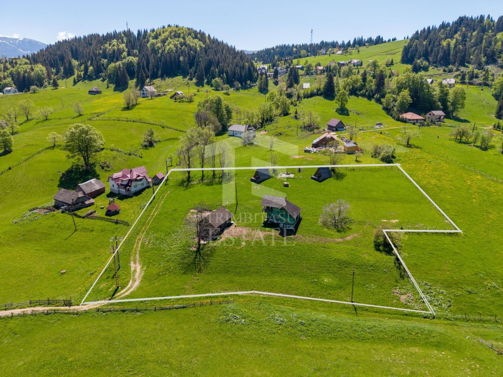 Fundata | Teren intravilan | 7,656 mp + Cabane tip A Frame