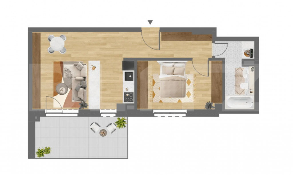 APARTAMENT 2 CAMERE | SEMIDECOMANDAT | ZONA CORNELIU COPOSU