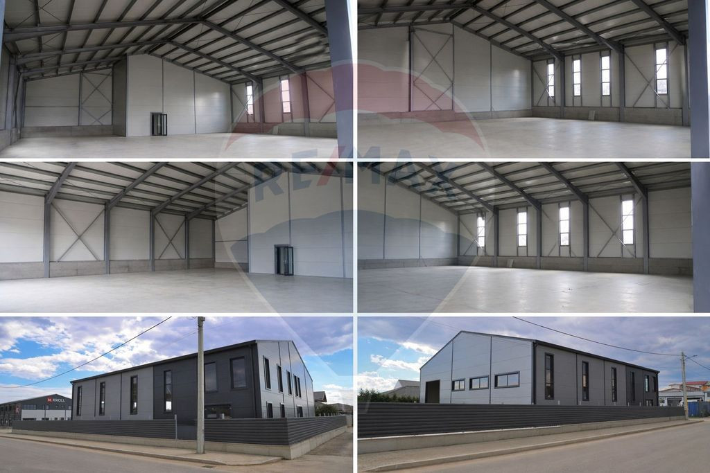 Hală industrială de închiriat – 560 mp si curte